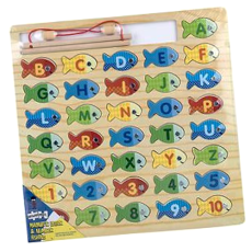 Growing Minds Magnetic Number / Alphabet Fishing Game